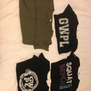 4 girls who powerlift t shirts